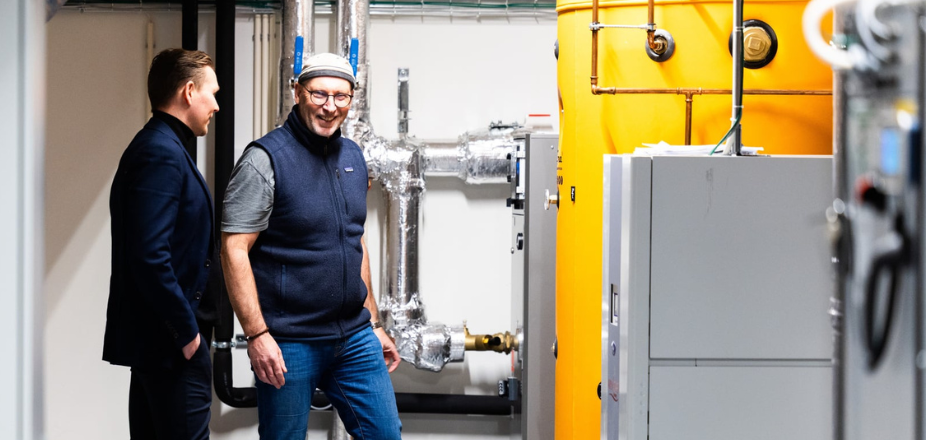 Omvisning i lokalet til Årets Energisparer