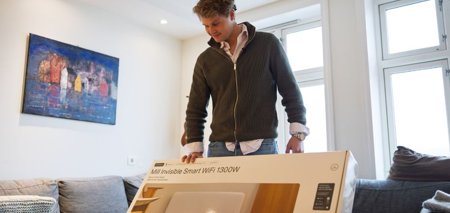 Hans får en smart panelovn i gave