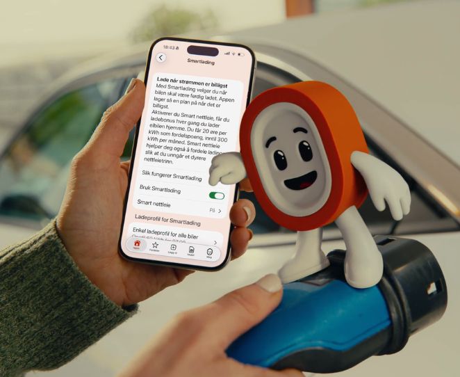 Smartlading med app